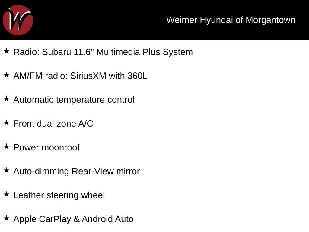 2025 Subaru Legacy Sport Photo in Moorefield WV 26836
